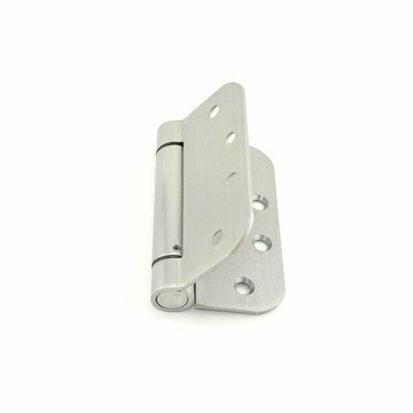 4in x 4in 5/8in Radius Standard Weight Spring Hinge # 422206 Satin Chrome Finish, Best Hinges, Mfr#: RD2068R426D